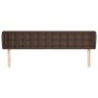 Brown synthetic leather headboard 183x23x78/88 cm by , Headboards and footboards - Ref: Foro24-3117249, Price: 77,99 €, Disco...