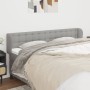 Light gray fabric headboard 163x23x78/88 cm by , Headboards and footboards - Ref: Foro24-3117584, Price: 67,17 €, Discount: %