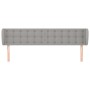 Light gray fabric headboard 163x23x78/88 cm by , Headboards and footboards - Ref: Foro24-3117584, Price: 67,17 €, Discount: %