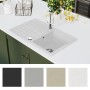 Reversible cream white granite sink with one draining board. by vidaXL, Sinks - Ref: Foro24-141671, Price: 183,65 €, Discount: %