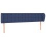 Cabecero de tela azul 163x23x78/88 cm de , Cabeceros y pies de cama - Ref: Foro24-3117590, Precio: 74,06 €, Descuento: %