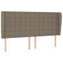 Headboard with ears in taupe gray fabric 163x23x118/128 cm by , Headboards and footboards - Ref: Foro24-3118400, Price: 137,9...