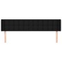 Cabecero de tela negro 203x16x78/88 cm de , Cabeceros y pies de cama - Ref: Foro24-3119226, Precio: 76,71 €, Descuento: %