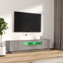 TV-Möbelset mit LEDs 2-teilig Sonoma graues Sperrholz von , TV-Möbel - Ref: Foro24-3120168, Preis: 108,66 €, Rabatt: %