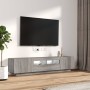 TV furniture set with LEDs 2 pieces Sonoma gray plywood by , TV Furniture - Ref: Foro24-3120168, Price: 108,66 €, Discount: %