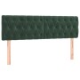 Dark green velvet LED headboard 144x7x78/88 cm by , Headboards and footboards - Ref: Foro24-3121999, Price: 78,77 €, Discount: %