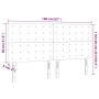 Kopfteil mit LED-Leuchten, taupegrauer Stoff, 160 x 5 x 118/128 cm von , Kopf- und Fußteile - Ref: Foro24-3122868, Preis: 130...