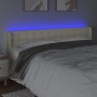 Cabecero con LED cuero sintético crema 183x16x78/88 cm de , Cabeceros y pies de cama - Ref: Foro24-3123340, Precio: 83,02 €, ...