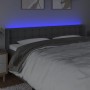 Cabecero con LED de tela gris oscuro 203x16x78/88 cm de , Cabeceros y pies de cama - Ref: Foro24-3123693, Precio: 80,02 €, De...