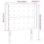 Kopfteil mit LED aus dunkelbraunem Stoff 103x16x118/128 cm von , Kopf- und Fußteile - Ref: Foro24-3124475, Preis: 89,30 €, Ra...