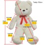 Extra large white teddy bear 135 cm by vidaXL, Stuffed animals - Ref: Foro24-80099, Price: 66,33 €, Discount: %