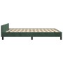 Estructura cama con cabecero terciopelo verde oscuro 140x200 cm de , Camas y somieres - Ref: Foro24-3125943, Precio: 278,25 €...