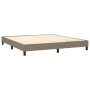 Cama box spring con colchón tela gris taupe 160x200 cm de , Camas y somieres - Ref: Foro24-3126577, Precio: 512,86 €, Descuen...