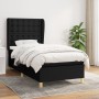 Cama box spring con colchón tela negro 80x200 cm de , Camas y somieres - Ref: Foro24-3128799, Precio: 305,32 €, Descuento: %