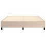 Cama box spring con colchón cuero sintético capuchino 180x200cm de , Camas y somieres - Ref: Foro24-3129050, Precio: 691,53 €...