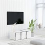 Mueble para TV madera contrachapada blanco 80x34x30 cm de vidaXL, Muebles TV - Ref: Foro24-801859, Precio: 73,99 €, Descuento: %