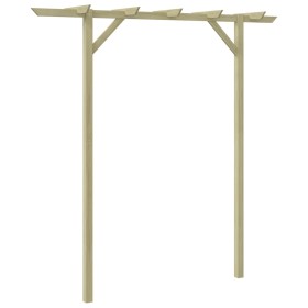 Gartenpergola aus Holz 205x40x203 cm von vidaXL, Pergolen, Bögen und Gartenspaliere - Ref: Foro24-41663, Preis: 66,99 €, Raba...