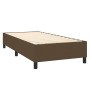 Box spring bed with dark brown fabric mattress 100x200 cm by , Beds and slatted bases - Ref: Foro24-3131732, Price: 403,66 €,...