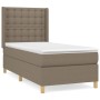 Cama box spring con colchón tela gris taupe 80x200 cm de , Camas y somieres - Ref: Foro24-3132269, Precio: 372,99 €, Descuent...