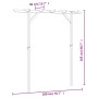 Gartenpergola aus Holz 205x40x203 cm von vidaXL, Pergolen, Bögen und Gartenspaliere - Ref: Foro24-41663, Preis: 66,09 €, Raba...