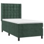 Cama box spring con colchón terciopelo verde oscuro 90x190 cm de , Camas y somieres - Ref: Foro24-3132894, Precio: 372,22 €, ...