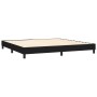 Boxspringbettmatratze und LED-Leuchten aus schwarzem Stoff 200x200 cm von , Betten und Lattenroste - Ref: Foro24-3133503, Pre...