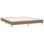 Cama box spring con colchón LED tela gris taupe 160x200 cm de , Camas y somieres - Ref: Foro24-3134049, Precio: 512,07 €, Des...