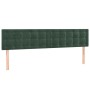 Cama box spring colchón y LED terciopelo verde oscuro 180x200cm de , Camas y somieres - Ref: Foro24-3134660, Precio: 542,04 €...