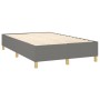 Cama box spring con colchón y LED tela gris oscuro 120x200 cm de , Camas y somieres - Ref: Foro24-3135742, Precio: 421,46 €, ...