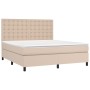 Boxspringbett LED-Matratze Kunstleder Cappuccino 180x200cm von , Betten und Lattenroste - Ref: Foro24-3135962, Preis: 693,10 ...