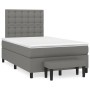 Cama box spring con colchón tela gris oscuro 120x200 cm de , Camas y somieres - Ref: Foro24-3136902, Precio: 443,84 €, Descue...