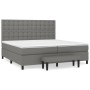 Box spring bed with dark gray fabric mattress 200x200 cm by , Beds and slatted bases - Ref: Foro24-3136942, Price: 735,39 €, ...