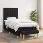 Box spring bed with black fabric mattress 100x200 cm by , Beds and slatted bases - Ref: Foro24-3137455, Price: 389,08 €, Disc...