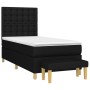 Cama box spring con colchón tela negro 100x200 cm de , Camas y somieres - Ref: Foro24-3137455, Precio: 389,74 €, Descuento: %