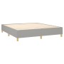 Cama box spring colchón y luces LED tela gris claro 160x200 cm de , Camas y somieres - Ref: Foro24-3139205, Precio: 590,47 €,...