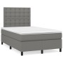 Cama box spring con colchón tela gris oscuro 120x200 cm de , Camas y somieres - Ref: Foro24-3142082, Precio: 436,87 €, Descue...