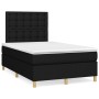 Cama box spring con colchón tela negro 120x200 cm de , Camas y somieres - Ref: Foro24-3142643, Precio: 411,15 €, Descuento: %