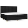 Box spring bed with black fabric mattress 200x200 cm by , Beds and slatted bases - Ref: Foro24-3142683, Price: 686,95 €, Disc...