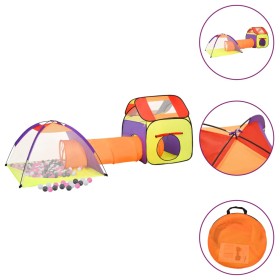 Tienda de juego de niños con 250 bolas multicolor 338x123x111cm de , Tiendas y túneles de juego - Ref: Foro24-3107732, Precio...