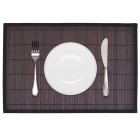 6 dark brown bamboo placemats 30x45 cm by vidaXL, Placemats - Ref: Foro24-242110, Price: 18,51 €, Discount: %