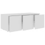 White plywood TV cabinet 80x34x30 cm