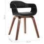 Silla de comedor de madera curvada y cuero artificial de vidaXL, Sillas de comedor - Ref: Foro24-241684, Precio: 142,72 €, De...