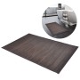 Alfombrilla de baño de bambú 60x90 cm marrón oscuro de vidaXL, Alfombras y esterillas de baño - Ref: Foro24-242114, Precio: 4...