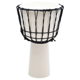 Djembe drum with goatskin string tensioners 12" by , hand drums - Ref: Foro24-70064, Price: 71,99 €, Discount: %