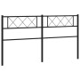 Black metal headboard 193 cm by , Headboards and footboards - Ref: Foro24-372314, Price: 32,40 €, Discount: %