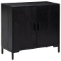 Solid black pine wood sideboard 75x35x70 cm by , Sideboards - Ref: Foro24-349924, Price: 175,24 €, Discount: %