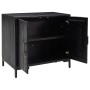 Solid black pine wood sideboard 75x35x70 cm by , Sideboards - Ref: Foro24-349924, Price: 175,24 €, Discount: %