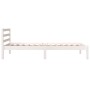 Estructura de cama madera maciza de pino blanco 90x190 cm de , Camas y somieres - Ref: Foro24-810396, Precio: 70,06 €, Descue...