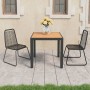 3-piece garden dining set PVC rattan black and brown by , Garden sets - Ref: Foro24-3060124, Price: 256,71 €, Discount: %