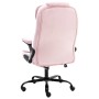 Pink velvet massage office chair by , Office chairs - Ref: Foro24-20574, Price: 237,99 €, Discount: %